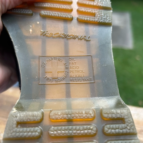 Dr. MARTEN 1460 Smooth Leather Lace Up Air Wair Combat moto Boots - Picture 5 of 6